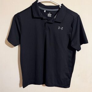 Under Armour Boys Black Polo Shirt